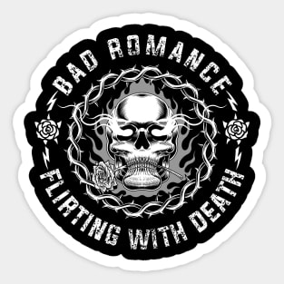 Bad Romance Skull Head Sticker